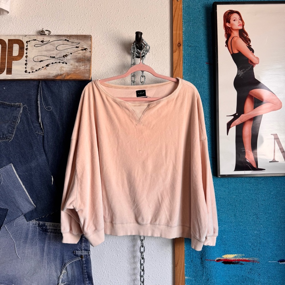 Urban Outfitters Blush Pink Crewneck Sweatshirt